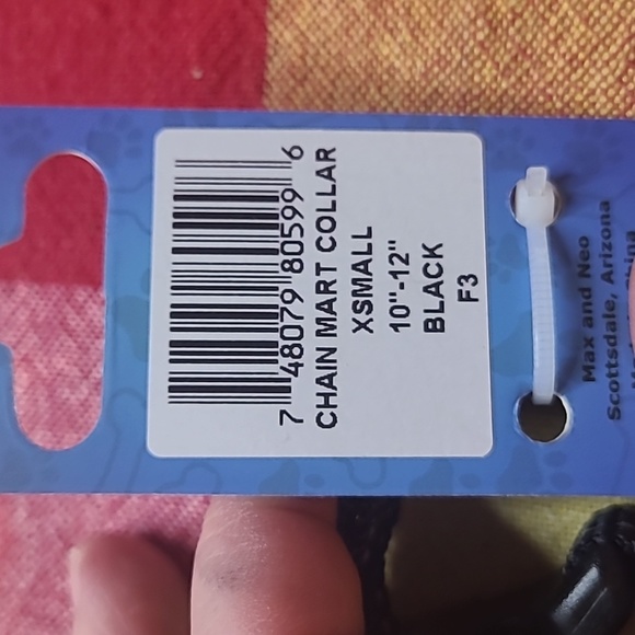 New chain Martindale dog collar xsmall black - Picture 3 of 3
